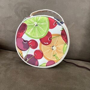 Fruit Print Round Women's Bag